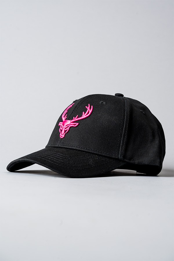 Black and pink baseball 2024 cap